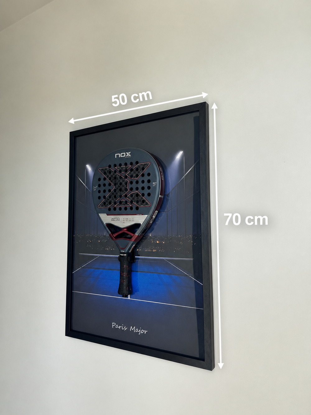 Paris Padel Wall Art 50 x 70 cm | Racket not included