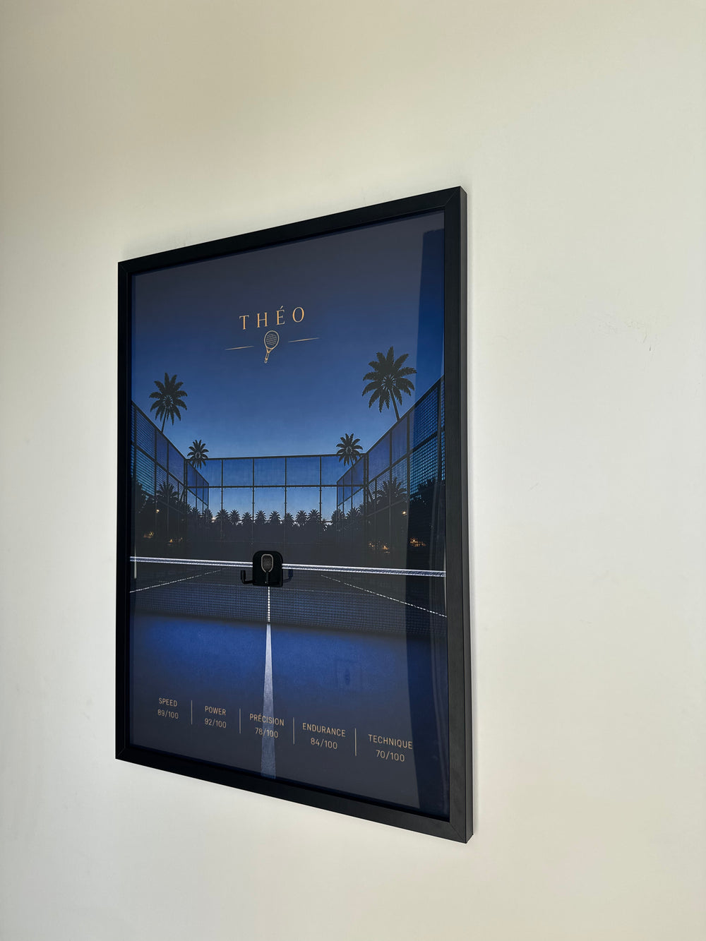 Personalized Padel Poster 50 x 70 cm | Racket not included