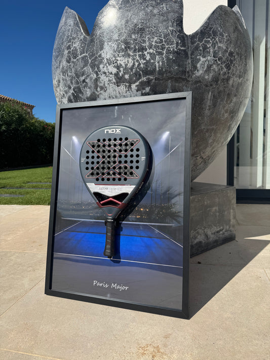 Tableau Padel Paris 50 x 70 cm | Raquette non incluse
