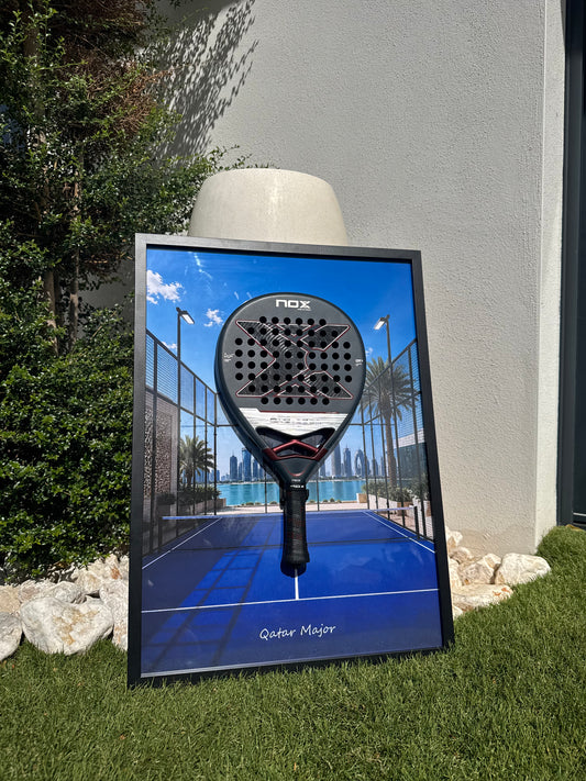 Tableau Padel Qatar 50 x 70 cm | Raquette non incluse